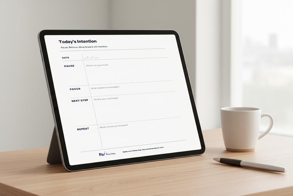 Daily Intention – iPad Propped
